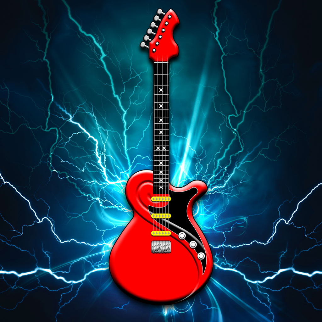 Black Red Guitar