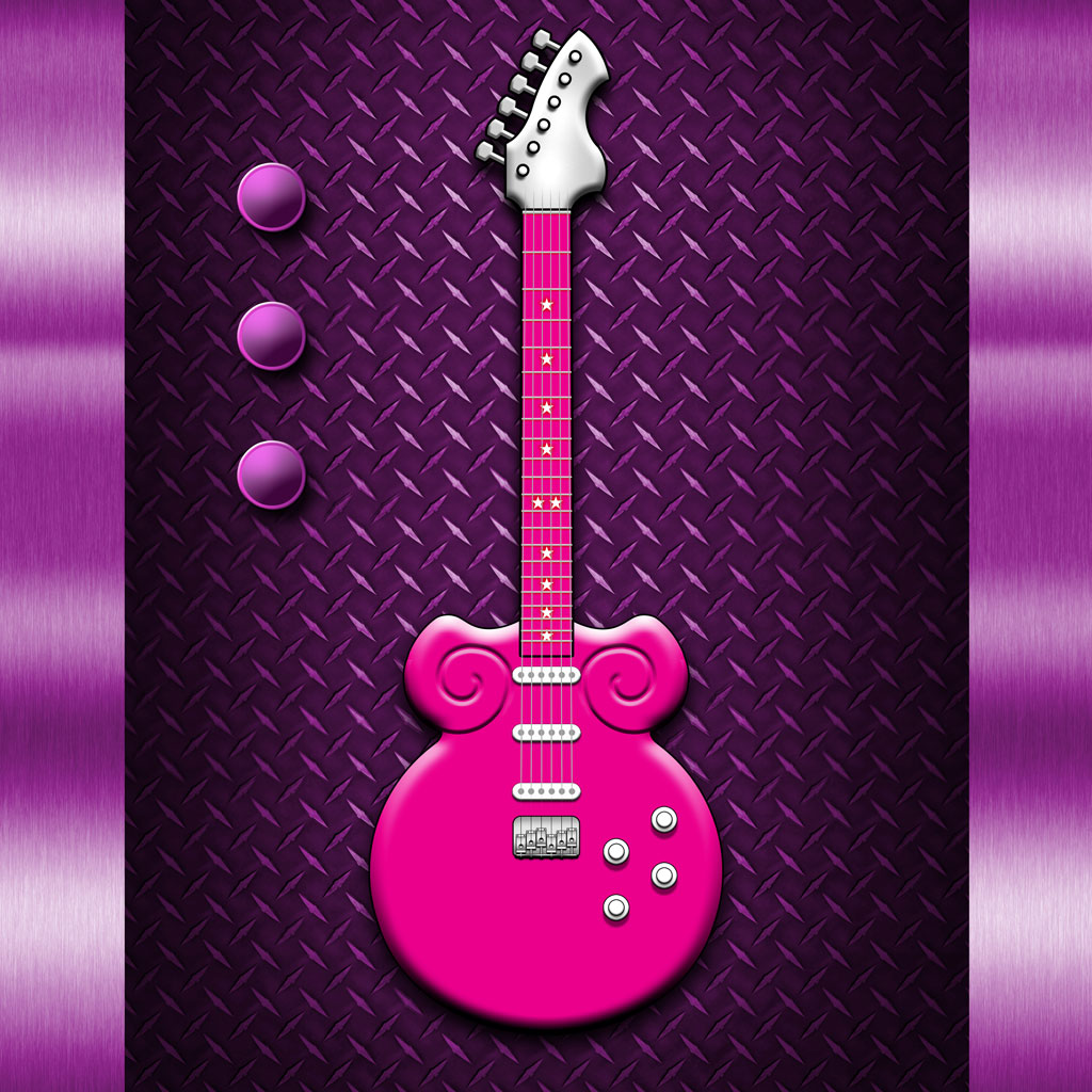 Pink Rounded Guitar